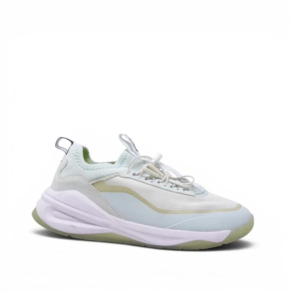 Clove Aeros Womens Nursing Shoes Light Blue Grey Textile Sneaker W8